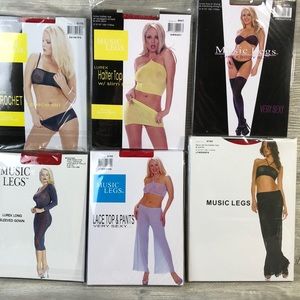 Music Legs Lingerie Lot of 6 Outfits